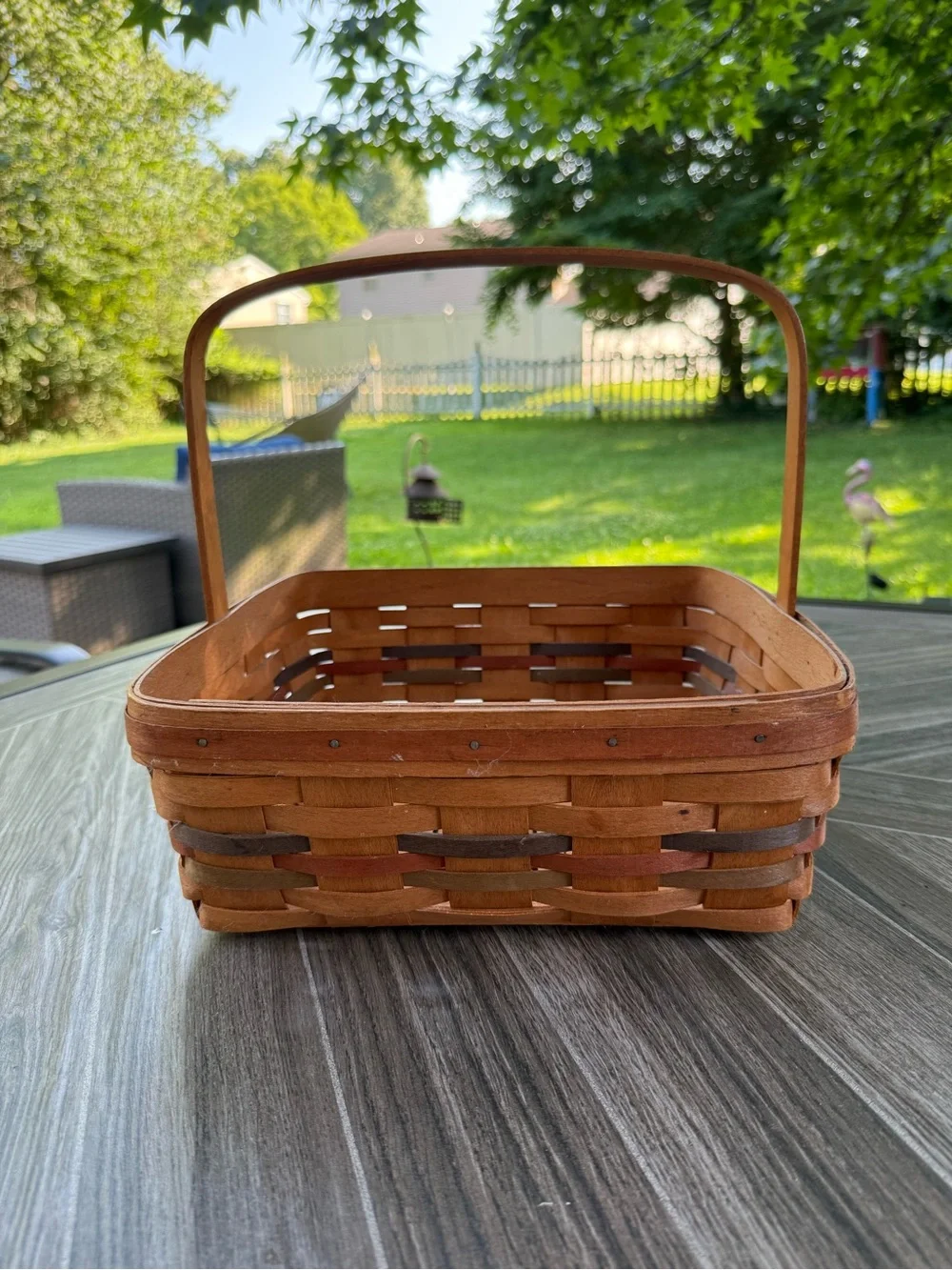 Longaberger Shades of Autumn Handwoven Pie Basket - see photos